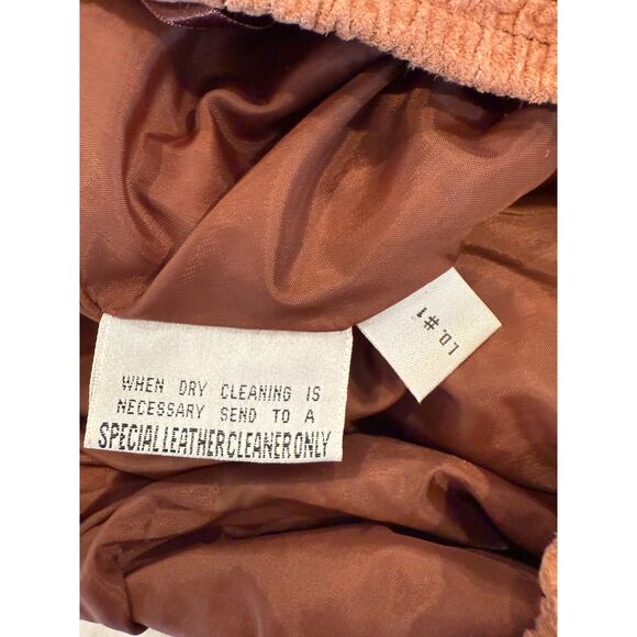 G III Leather Suede Fashions Vintage A-Line Midi Skirt Brown Women's Large - Picture 6 of 11